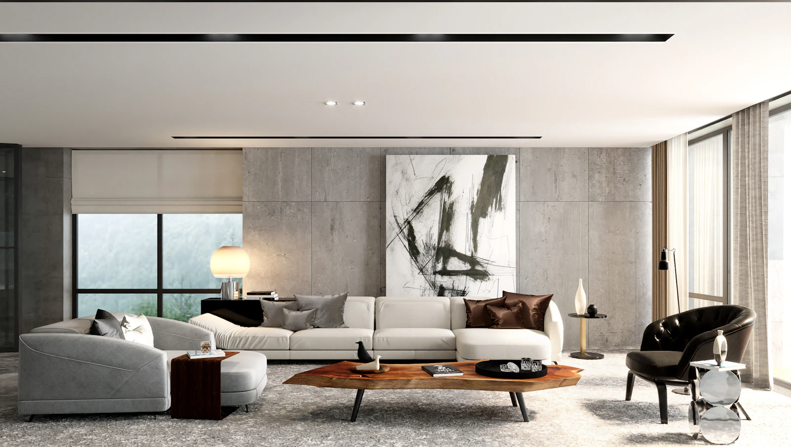 Minimalist luxury living room